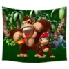 Donkey Kong Pattern Tapestry Decorative Wall Hanging Carpet Bedding Outlet Door Curtain Textiles - Donkey Kong Shop