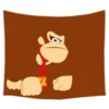 Donkey Kong Pattern Tapestry Decorative Wall Hanging Carpet Bedding Outlet Door Curtain Textiles 4 - Donkey Kong Shop