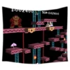 Donkey Kong Pattern Tapestry Decorative Wall Hanging Carpet Bedding Outlet Door Curtain Textiles 5 - Donkey Kong Shop