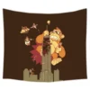 Donkey Kong Wall Hanging Tapestry Bed Manta Yoga Mat Beach Blanket Camping Mattress Sleeping Pad 4 - Donkey Kong Shop