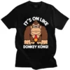 Funny Men T Shirts It s On Donkey Kong T shirt Short Sleeve Soft Cotton Tee - Donkey Kong Shop