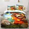 Monkey Cartoon Donkey Kong Fashion Cartoon Duvet Cover Set Three piece Bed Set King Size Double 1 - Donkey Kong Shop