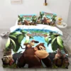 Monkey Cartoon Donkey Kong Fashion Cartoon Duvet Cover Set Three piece Bed Set King Size Double 16 - Donkey Kong Shop