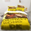 Monkey Cartoon Donkey Kong Fashion Cartoon Duvet Cover Set Three piece Bed Set King Size Double 19 - Donkey Kong Shop