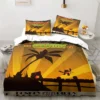 Monkey Cartoon Donkey Kong Fashion Cartoon Duvet Cover Set Three piece Bed Set King Size Double 4 - Donkey Kong Shop