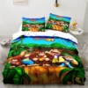 Monkey Cartoon Donkey Kong Fashion Cartoon Duvet Cover Set Three piece Bed Set King Size Double 7 - Donkey Kong Shop