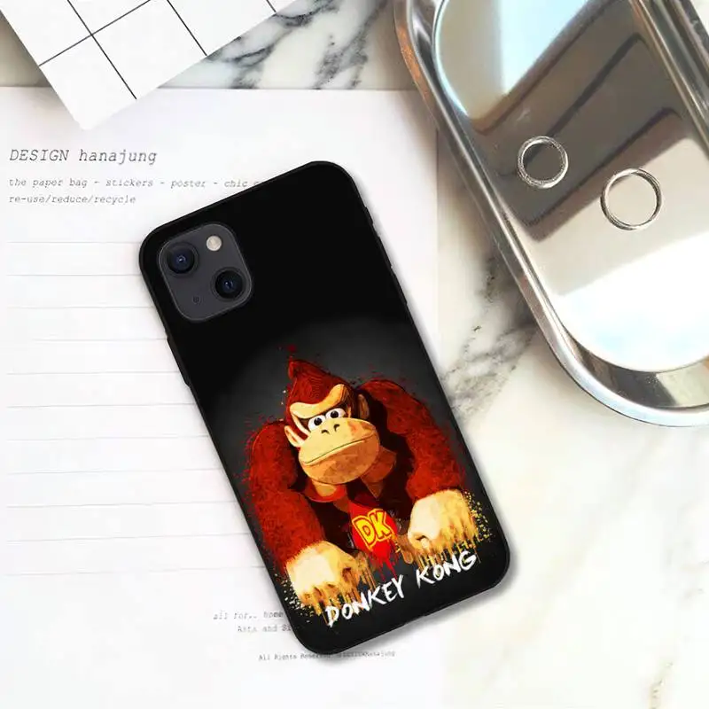 RUICHI Game Cartoon Donkey Kong Phone Case For iPhone 11 12 Mini 13 Pro XS Max 8 - Donkey Kong Merch