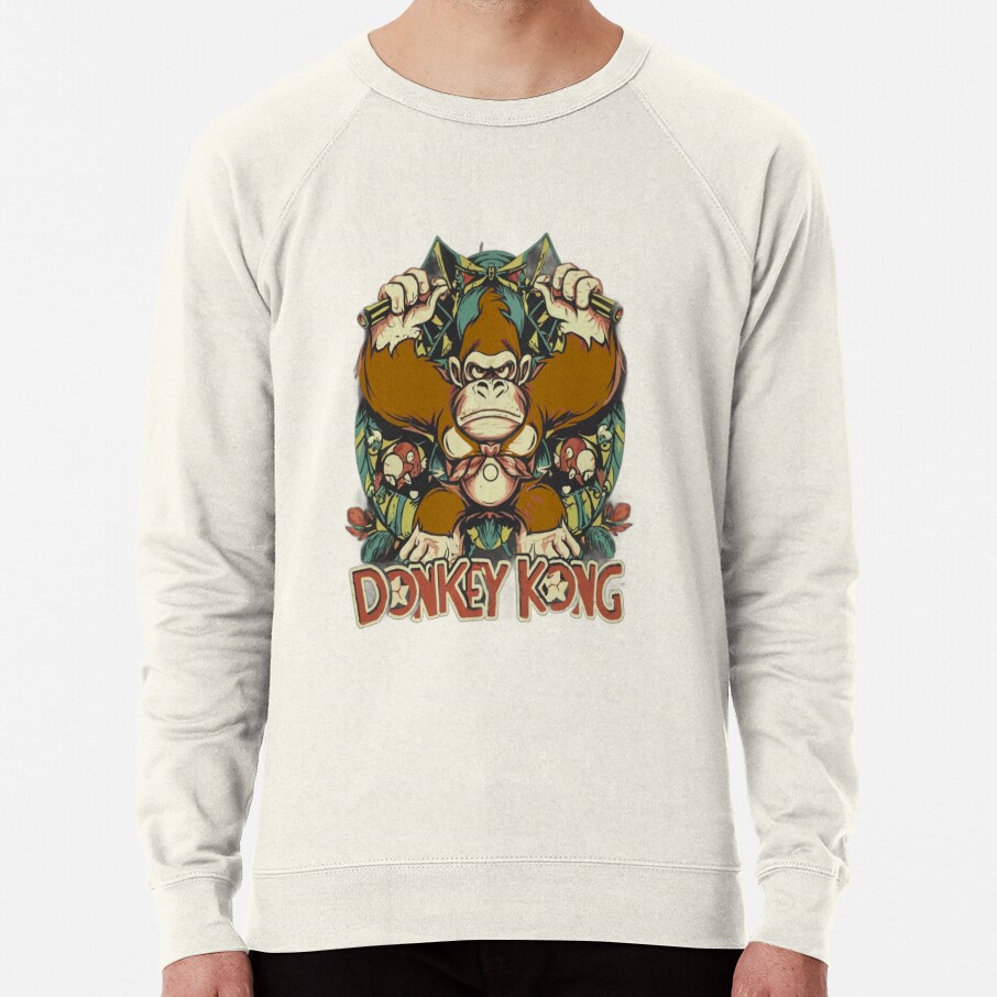 ssrcolightweight sweatshirtmensoatmeal heatherfrontsquare productx1000 bgf8f8f8 15 - Donkey Kong Shop